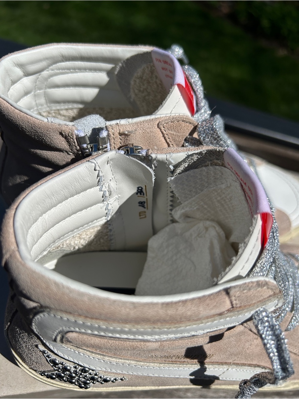 Neiman Marcus Golden Goose 9 Womens Slide Sneaker dusty pink New in box - Picture 10 of 11